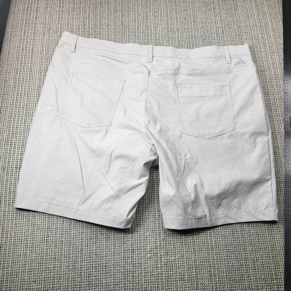 Adidas Shorts Mens 42 White‎ Chino Performance Microfiber 9 Inseam Casual Summer